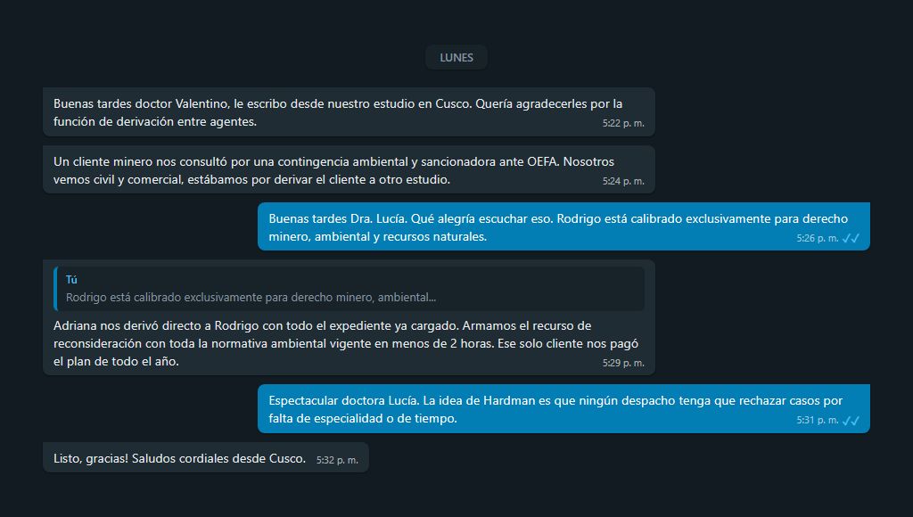 Testimonio Dra. Lucía Benavides sobre derivación de casos